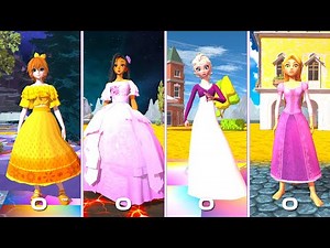 Pepa Madrigal Vs Isabela Vs Elsa Vs Rapunzel in DANCE Arena Encanto, Frozen, Tangled, Let It Go