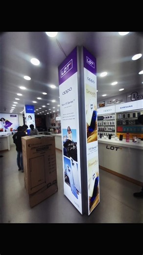 Sai Balaji Digitals Private Limited on Instagram: "Fabric LED Sign Board Installation – OPPO Reno 15 Series Bright, bold, and built to attract! Sai Balaji Digitals successfully completed a Fabric LED Sign Board for the OPPO Reno 15 Series at Lot Mobile, Jagtial. This premium fabric LED display delivers uniform illumination, vibrant colors, and a sleek modern finish—perfect for mobile showrooms and product launches. Designed to highlight OPPO’s latest innovation, the signage enhances in-store vis