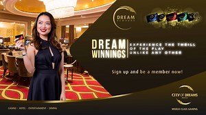 Explore a world of exclusive privileges featuring a well-curated selection of membership perks at City of Dreams Manila. Become a Dream Rewards member for FREE for a chance to win up to P10,000 worth of Free Play! Learn more at https://cityofdreamsmanila.com/promos/welcome-rewards. #dreamrewards #cityofdreamsmanila | City of Dreams Manila