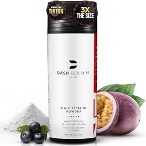 Instant Volume and Texture Hair Styling Powder - Lightweight Volumizing Styling Dust for Men and Women with Passionfruit Oil - Thin Fine Hair Root Lifting Powder, Invisible Matte Finish - 1 oz (30g)