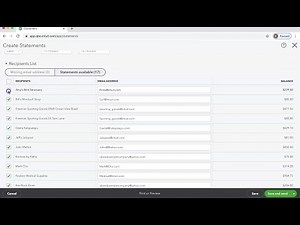 Creating Customer Statements in QuickBooks Online 2023 || Customer Statements of qbo