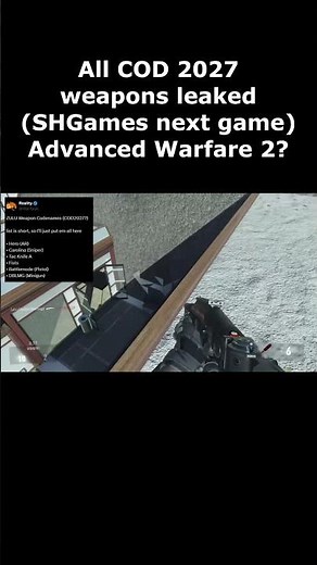 COD 2027 weapons leaked Advanced Warfare 2 etc. Sledgehammer Games next game? Call of Duty 2027 Leak