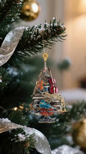 Personalized Musical Instrument Christmas Ornament Design can be changedOrder here https://www.okbands.com/musicww | OKband-s | Facebook