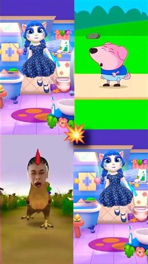 My Talking Angela 2 crazy moment 😱#shorts #TalkingAngela#gaming #funny#satisfying#foryou #shortsfeed