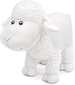 Tiny Heart Sheep Stuffed Animal, Plush Toy, Soft Lamb Kids Boys & Girls Birthday Gift, White Lamb Toys (Standing)