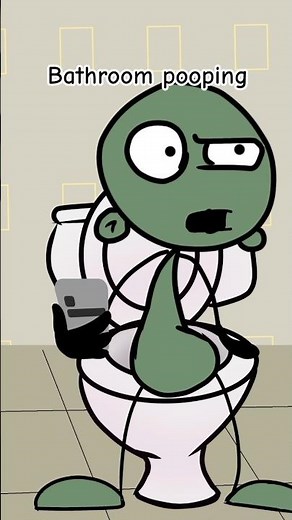 bathroom pooping 💩 #shorts #animation
