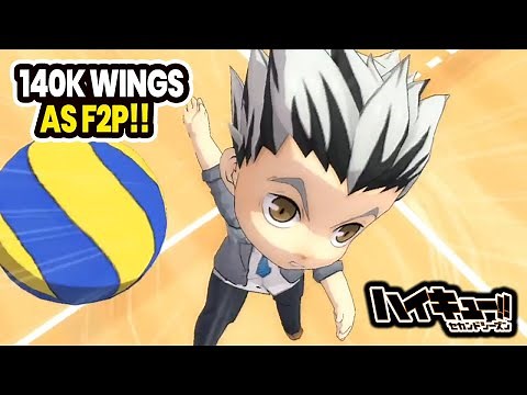 Reaching 140,000 Wings as a FREE TO PLAY Player! - HAIKYUU TOUCH THE DREAM JP