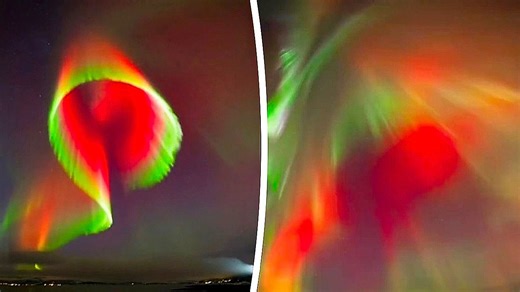 Un timelapse captura una aurora boreal en Noruega con una intensidad no vista en 20 años