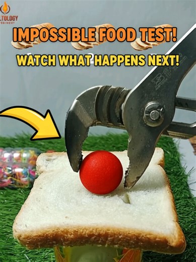 1000°C Hotball Experiment with Bread for Satisfying Results