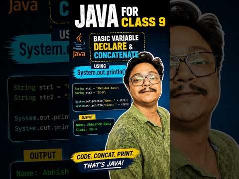 Variable Declare and String Concat In Java