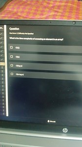 What is the time complexity of accessing an element in an array... | Filo