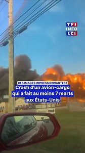 💥 Une immense boule de feu puis un épais panache de fumée. Un avion-cargo s'est écrasé ce mardi près de Louisville, aux États-Unis, quelques secondes seulement après son décollage faisant au moins 7 morts. #info #tf1 #usa #crash #avion | TF1 INFO