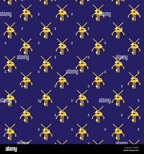 arcade aliens video game retro background vector illustration Stock Vector Image & Art - Alamy