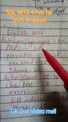 SSC MTS Exam Analysis 2025 ! SSC MTS Exam Analysis Today Exam #mts #exam #english #review
