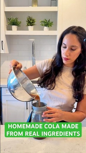 Homemade cola made from real ingredients