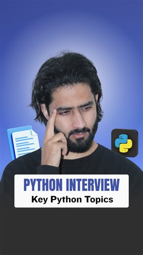 Aasif Manzoor | Data Science, AI & Career Growth on Instagram: "Most Important Python Topics for Data Analyst Interview📄 ➡️ BasicsOfPython: 1. Data Types 2. Lists 3. Dictionaries 4. Control Structures: • if-elif-else • Loops 5. Functions Practice Basic FAQs: • How to reverse a string in Python? • How to find the largest/smallest number in a list? • How to remove duplicates from a list? • How to count the occurrences of each element in a list? • How to check if a string is a palindrome? ➡