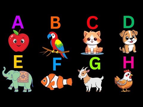 English Alphabet A to Z with Fun | ABC Learning for Kids | English Phonics | A for Apple