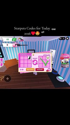 Starpets Codes for Today 2026#Starpets #Freepets #Roblox #fyp #Discountcode#Roblox #Starpets #viral #PetCollectors #StarpetsTrade