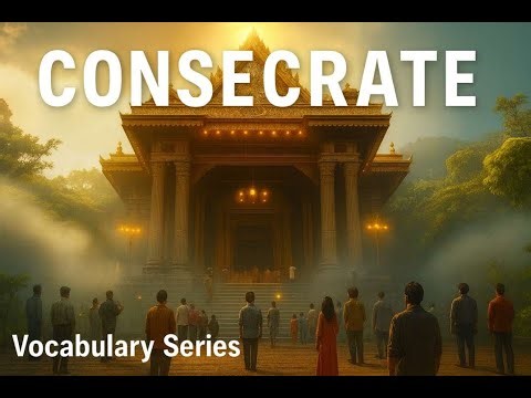 CONSECRATE | Vocab Mastery Series | Word 1