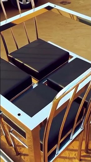 modern steel dining table 4 seater