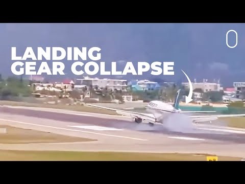 Caught On Video: Westjet Boeing 737-800 Gear Collapse