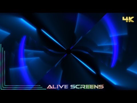 4K Blue Beams VJ Loop Background Ambient Monochrome 1 Hour Screensaver