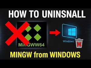 How to Uninstall MinGW Permanently from windows 11 & 10 #mingw #uninstallsoftware #compiler