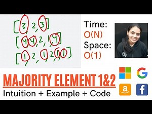 Majority Element 2 and 1 || Intuition + Example + Code || Find elements occuring more than n/3 times