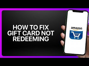 How To Fix “Gift Card Not Redeeming” In Amazon Shopping App ! Tutorial