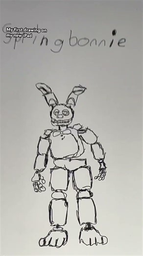 My first ever drawing on my new iPad #fivenightsatfreddys #fnaf #fivenightsatfreddysfanart