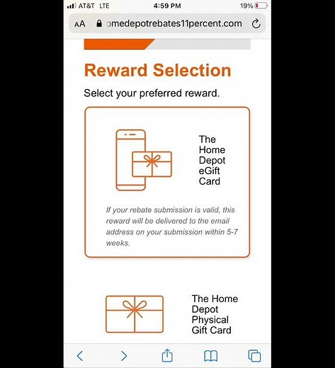 Save 11% at Home Depot not just Menards. How to get 11% rebate from Home Depot purchases.