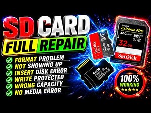 Fix SD Card Format Problem, Sd Card Repair, SD Card Not Working, SD SD Card Recovery (2026)