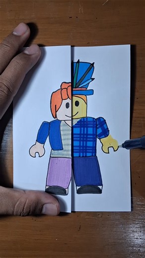 Drawing Girl Bacon × Cracky4 (Roblox) #roblox #drawing #art