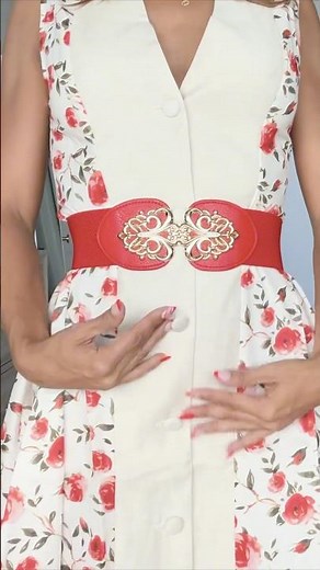 Elegant 1950s Belted Dress | Retro Fashion Inspiration ✨