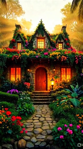 Magical Forest Cottage House Hidden in Nature 🌿🏡 #shorts