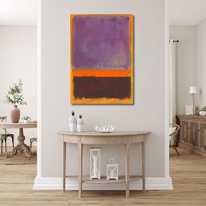 Mark Rothko Style Abstract Canvas Art, Orange and Yellow Color Field Painting - Etsy