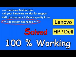 "The system has Halted" Hardware Malfunction (Hp/Dell/Lenovo) "Solution 100%" 2022 #short
