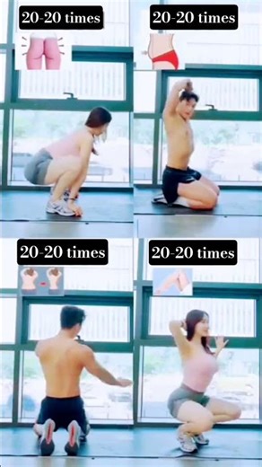 #fitness #exercise #workout #yoga 20-20 times do daily at home easy exercise