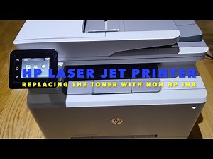 #HP #Laser Jet Printer- Replacing the #Toner With Non HP Toner.