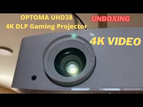 OPTOMA UHD38 True 4K DLP Gaming Projector , 240Hz , 3D Capable | Unboxing | HD Video Version