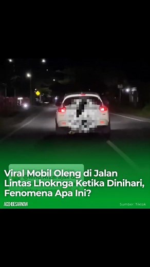 Setelah mobil goyang, terbitlah mobil oleng 🗿 Mohon pantauannya rakan-rakan yang sering melihat mobil oleng di tengah malam. Siapa tahu sopirnya mengantuk, jadi diingatkan untuk beristrahat dulu 😄 Video: Tiktok/libascrew | Aceh Besar Now