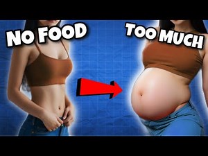 HOW MUCH FOOD Can a Woman Eat to GAIN WEIGHT? (Food baby belly)