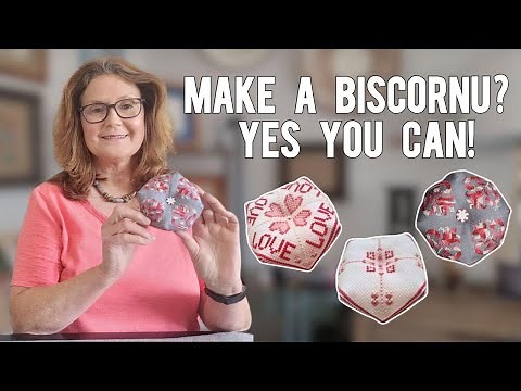 Cross Stitching a Biscornu is Easy... with this FlossTube Tutorial