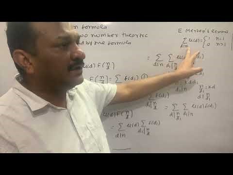 Mobius Inversion Formula | State and Prove Möbius inversion formula | Lecture - 24