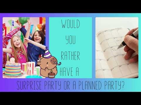 Would You Rather: BIRTHDAY Edition 🎂 40+ Fun Questions for Kids)