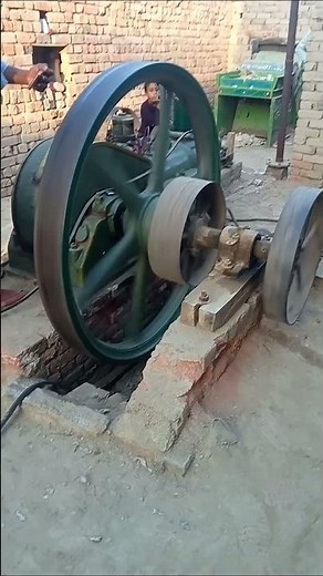 8 Horse Power Desi Engine Starting Up Short Video !! Small Diesel Engine