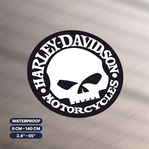 Harley Davidson Sticker - UV & Rain Resistant Vinyl - Various Sizes Available - Etsy