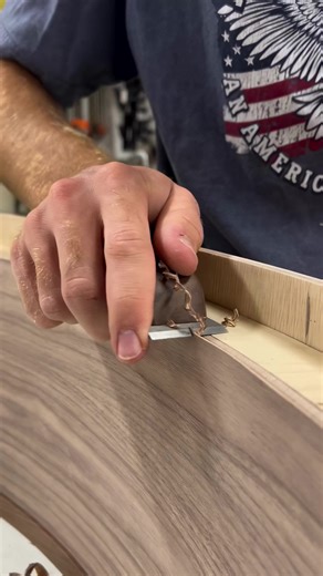 Trim veneer edges cleanly, without tear-out or damage Our Ergonomic Glue Remover gives you perfect control and a flush, clean surface every time. Solid walnut, teak or maple handle, with a tool steel blade. Built to last. | Sawinery Woodwork | Facebook