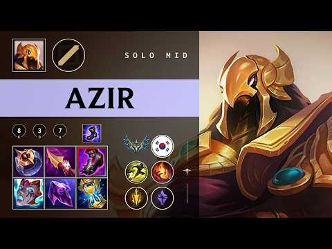 Azir Mid vs Akali - KR Challenger Patch 26.04
