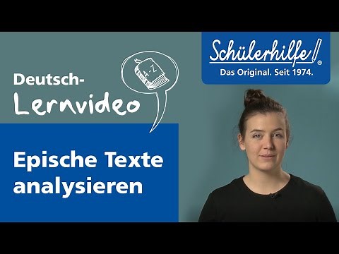 Analyse von epischen Texten 🎓 Schülerhilfe Lernvideo Deutsch